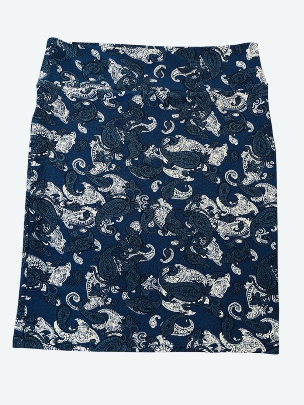 LuLaRoe blue paisley Cassie skirt - Picture 1 of 7